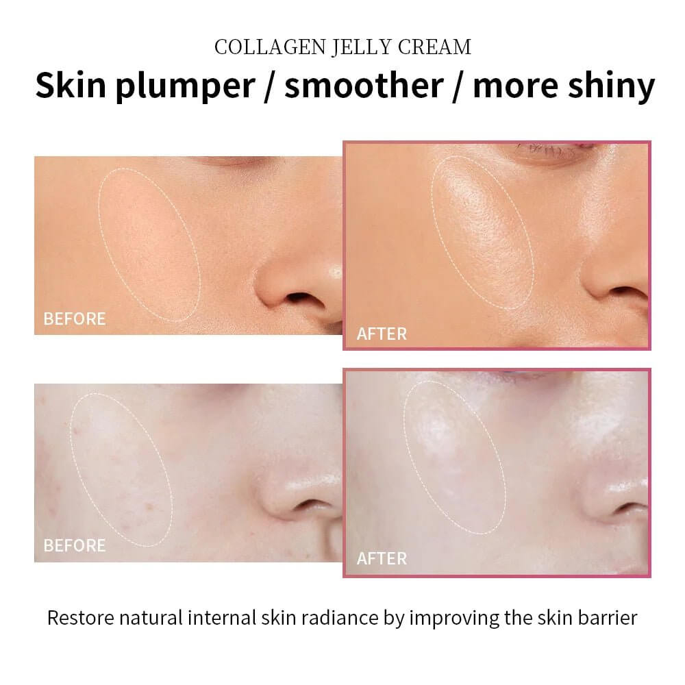 Collagen Jelly Cream Deeply Hydrates Firm Glowing Reduce Sagging & Wrinkle Glowing Boosts Skin Korean Face Care Products - The Skin Essence