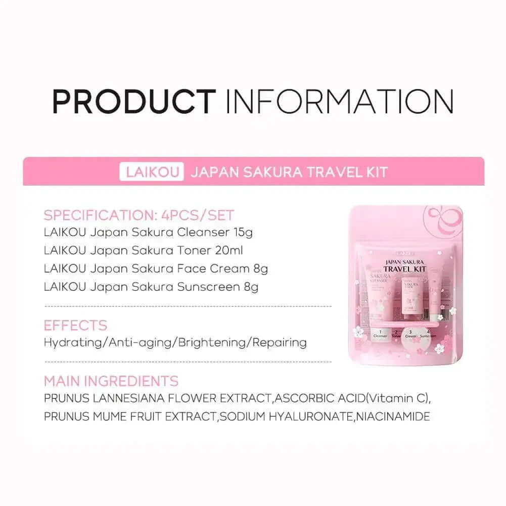 Sakura Skin Care - facial Cleanser, Serum, Toner, facial cream Beauty skin care - The Skin Essence