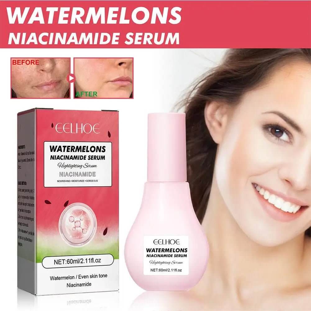 Watermelon Glow Niacinamide Moisturize Serum,Moisturizing Facial Serum W/ Hyaluronic Acid Vitamin E,Hydrating Brighten Skincare - The Skin Essence