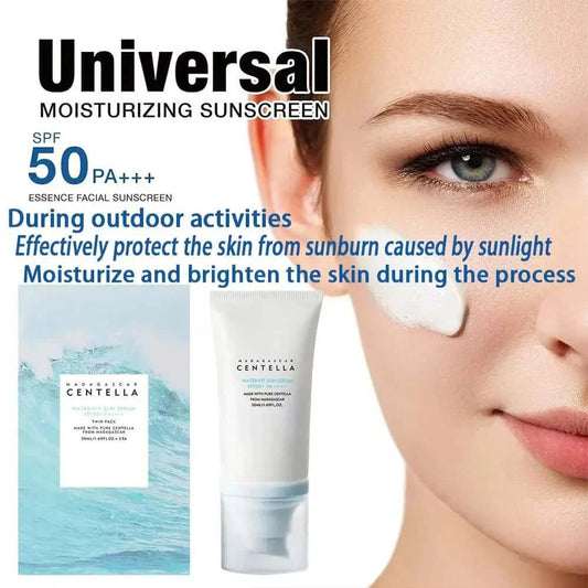 Original 50 Facial Sunscreen Centella Protector Solar Sunblock Skin Whitening Cream Korean Moisturizing Protector New Care Body - The Skin Essence