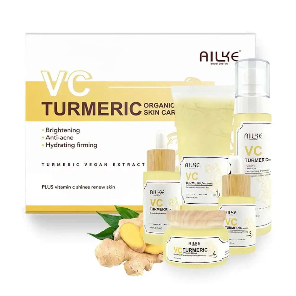 Turmeric Renew Skin Care - Facial Organic Anti Acne Whitening Hydrating Firming Korean Face Products - The Skin Essence