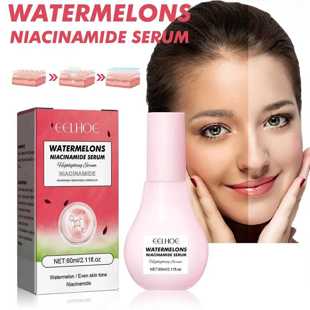 Watermelon Glow Niacinamide Moisturize Serum,Moisturizing Facial Serum W/ Hyaluronic Acid Vitamin E,Hydrating Brighten Skincare - The Skin Essence